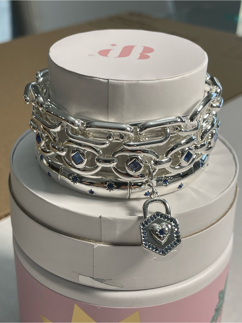 Bomb Party Summer Stacks 2026 “Locked In Luxe” Silver/Bleu Lock NIB